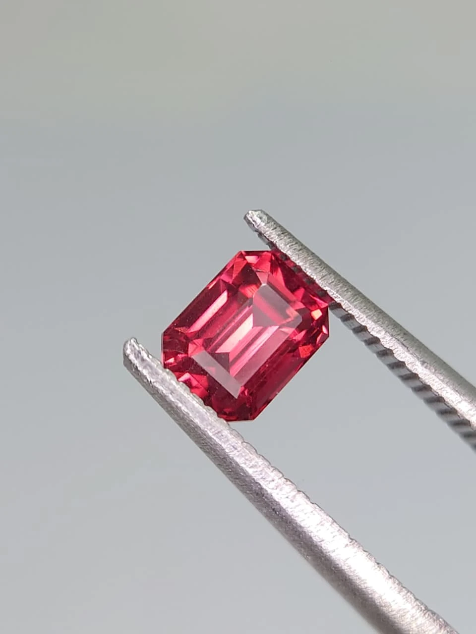 Umbalite Garnet 0.9ct Emerald Cut Faceted from Tanzania — view 2